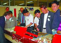 Duncan Charity, director marketing, SAMES, (on far left) with the Chinese delegation during a training session at SAMES